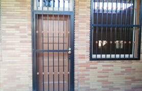 Open Iron View Door