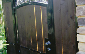 Solid Wooden Gate