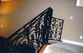 Iron Hand Rails with Butterfly Design