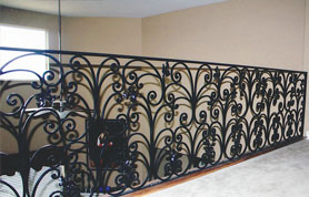 Iron Hand Rails with Butterfly Design